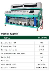 Two CCD Cameras Grain Color Sorter 600-700KG/H Fot Rice Polisher Whitener