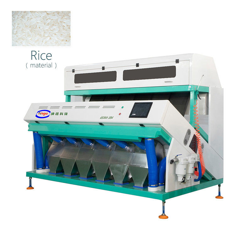 High Accuracy 10T CCD Rice Color Sorter  With 384 Chutes