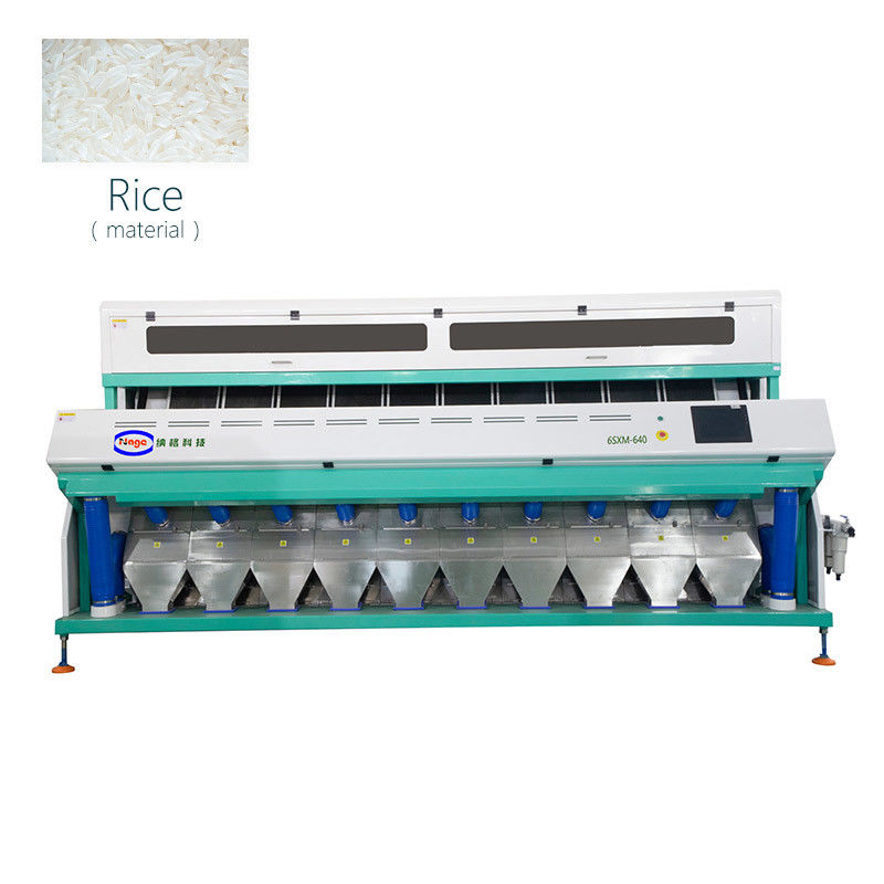 Uniform Distribution Rice Color Sorter 500KGS Capacity
