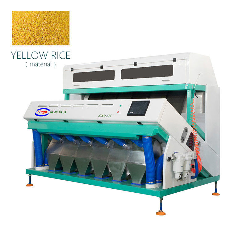 SGS 384 Chutes Grain Color Sorter Machine 10T Processing Capacity